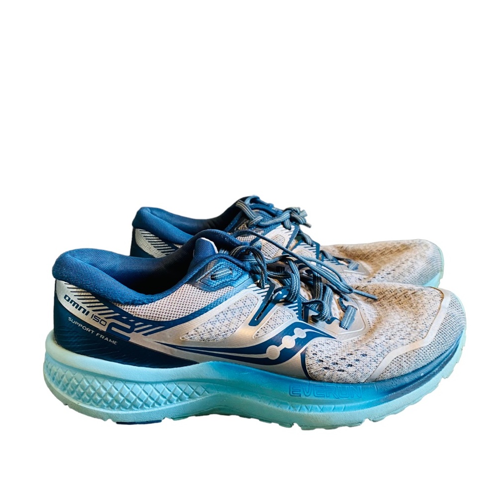 Saucony Omni ISO 2 Athletic Lace Up Shoe Womens Size 8.5 S10511-25 Gray
